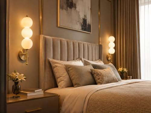 Image of FILLISKA Led Wall Highlighter Light, 3-in-1 Colour Changing, Luxurious Wall Decor (12 Watt White & Gold-323)