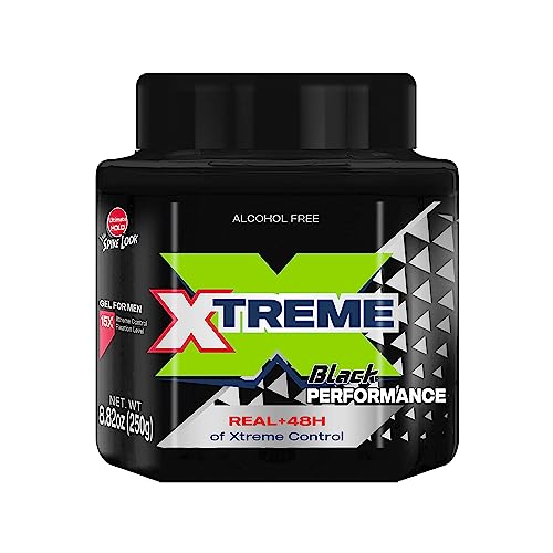 Xtreme Performance Black Styling Hair Gel with Aloe Vera, 8.82