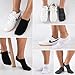 COOVAN Mens No Show Socks Cotton Low Cut Invisible Short Casual Men Non Slip Casual Socks (7 Pairs)