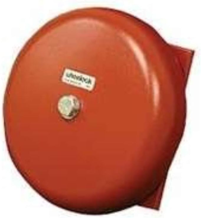 43T-G6-115-R - Ac vib bell, indoor/outdoor, 115 vac, 6" shell, red