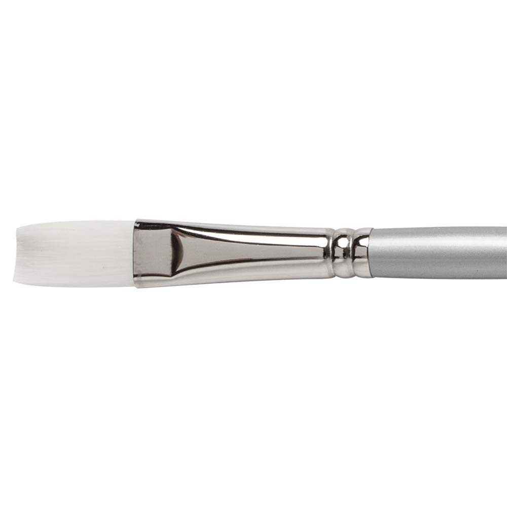 Pro Arte : Sterling Acrylix Long Handled - Long Flat Synthetic Acrylic / Oil Brush Series 201Lf Size