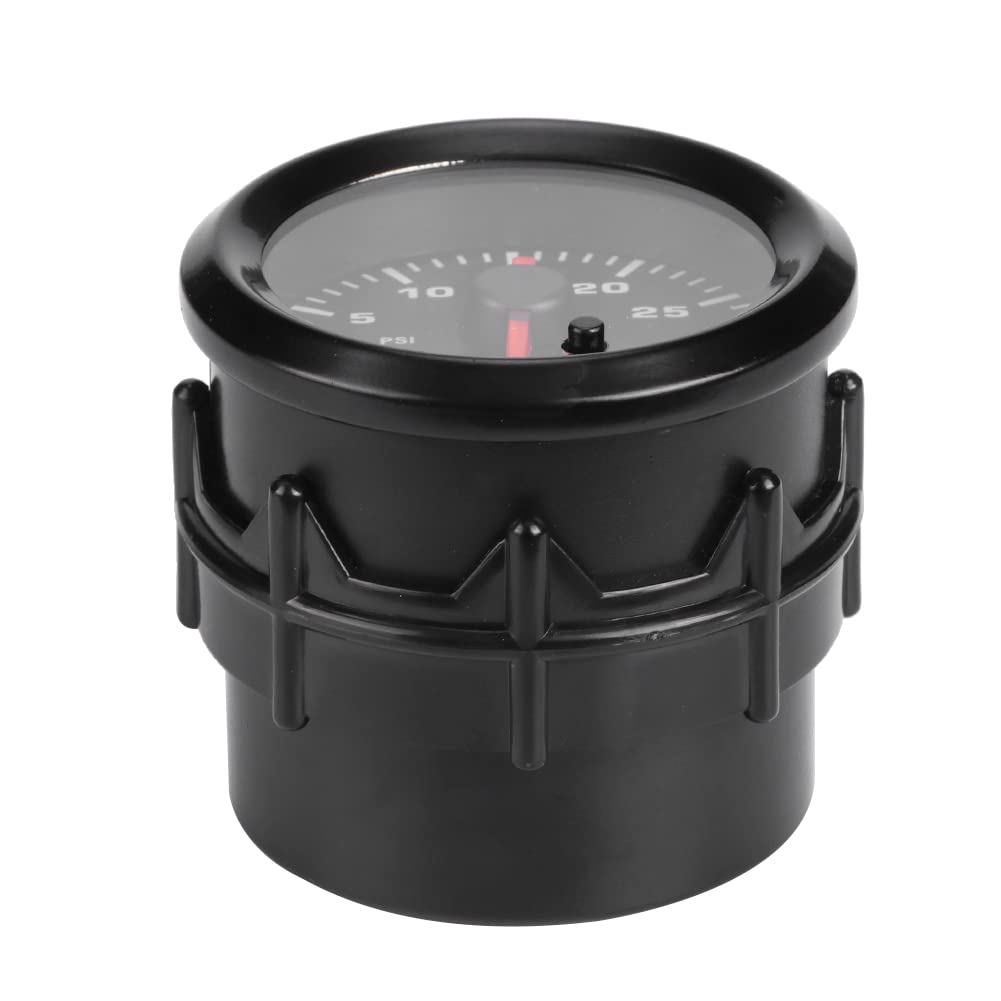 Tbest Wskaźnik Turbo Boost 52 Mm Uniwersalny Samochodowy Przyrząd Samochodowy z Wyświetlaczem LED, Miernik Wysokiego Ciśnienia do Monitorowania Wydajności Silnika, Kompatybilny z większością Pojazdów