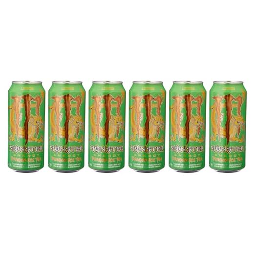 Pack de Monster Dragon Tea Limao LT 473ml (06) 6 unidades