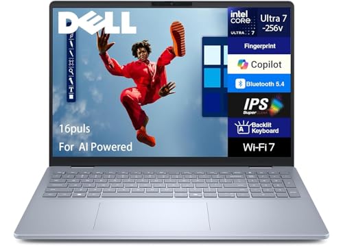 Image of Dell 16 Plus DB16250 AI Laptop 16.0 inch IPS WQXGA Display (Intel Ultra 7-258V, 32GB LPDDR5X, 4TB SSD, Backlit KB, Fingerprint, Thunderbolt 4, WiFi 7, Win 11 Pro) - Previously Inspiron