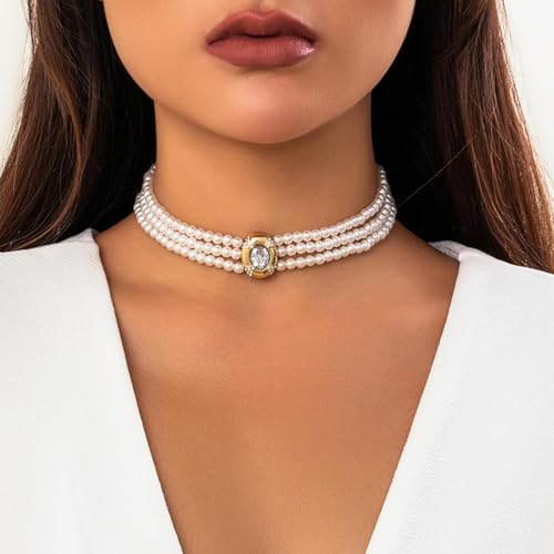 Collar de perlas para hombre y mujer ideal como joyería de regalo para aniversarios 2