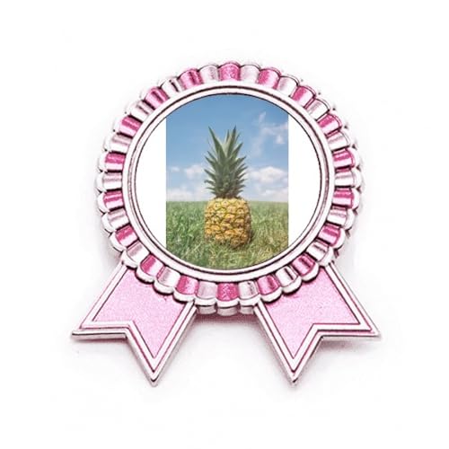 Pin's en forme de fruits en métal rose M, idée cadeau originale