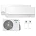 Panasonic Dual Split Klimagerät TZ 9000+9000 BTU Wi-Fi Nanoe X