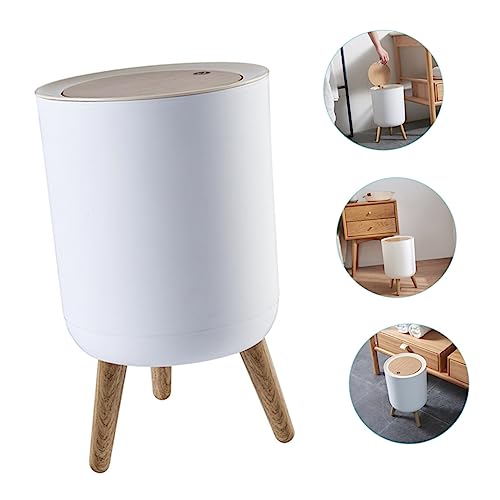 Caneca de Basura Rectangular Blanca para Oficina miniatura 5