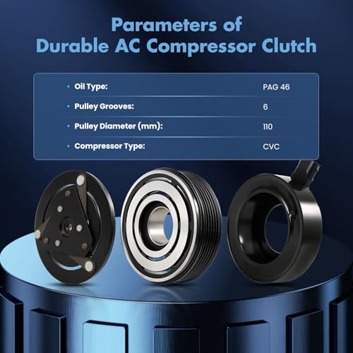 Image of ECCPP A /C Compressor Clutch 2006-2011 Fit for Chevrolet Impala 3.5L