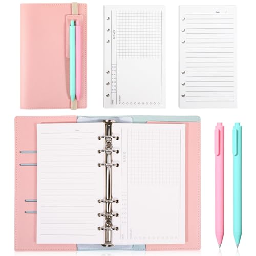 Carnet de poche avec stylo miikoul, planificateur ligné 180 pages