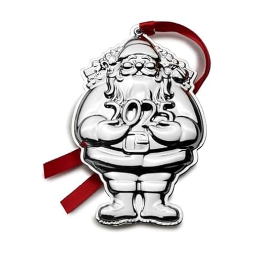 Wallace 2025 Sterling Silver Santa Ornament 9th Edition