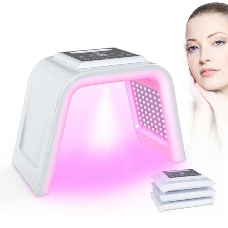 4beauty Therapy 7 Colors Omega LED Light Therapy Hot And Cold Nano Water Spray Skin Rejuvenation UV Sterilization Facial Photon Machin(With Atomization Function)