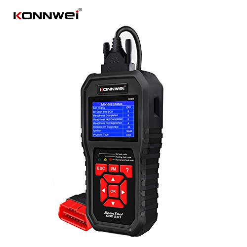 Romacci OBDII Scanner Code Reader (KW850) Profissional OBDII Anto Scanner Diagnóstico de verificação