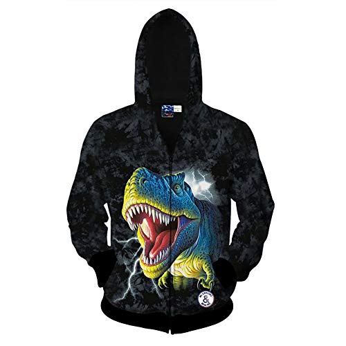 Sudadera con Capucha León Impresión 3D Otoño Invierno Nuevo Patrón Animal Doodle Monkey Hombres Y Mujeres Pareja Cardigan Uniforme De Béisbol Chaqueta H-M