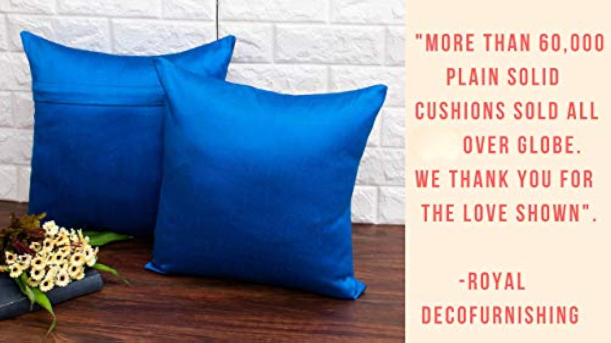 Plain Solid Long Rectangular Teal Blue Cushion Covers Pack of 5