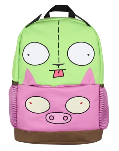 INTIMO Invader ZIM TV Show Gir And Pig Character Faces Bag Tote Backpack For Daily Use 16