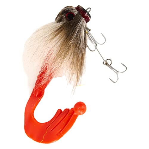 Leurre de souris en poils de cerf blanc, appât d'exception pour grand brochet