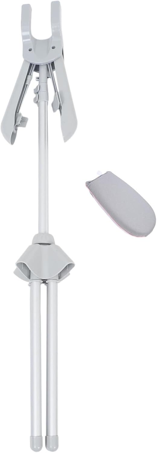 1set Adjustable Portable Steamer Clothes Rack Folding Ironing Stand Lightweight Telescopic Garment Steamer Bracket for Efficient Storage and Travel Includes Ironing Glove