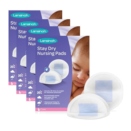 Lansinoh - Discos Absorbentes de Lactancia Desechables Blue Lock - Discretos, Super Absorbentes Superabsorbentes y Transpirables - 240 unidades