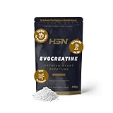 HSN Evocreatine | Creatina Monohidrato en Polvo con Sabor | Cola 500g | Creatina Micronizada (200mesh) Sin Añadidos y Libre de Contaminantes | No Incluye Dosificador | No-GMO, Vegano, Sin Gluten