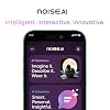 Noise Pro 6 Smart Watch:Intelligent AI, Endless AI Watch Faces, AI Companion, 1.85” AMOLED, EN2 Processor, Nebula UI 2.0, Emergency SOS, Compatible with iOS & Android(Jet Black)