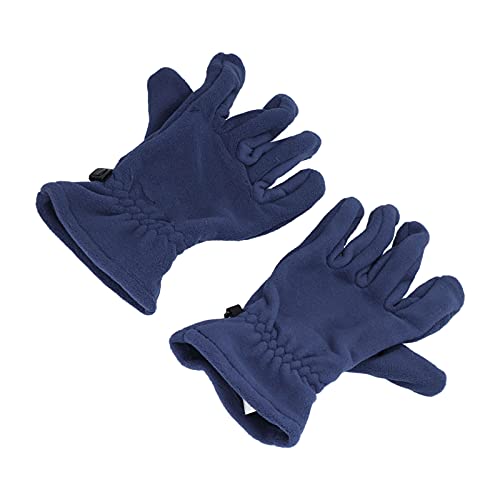 HELEVIA Vindtäta handskar, bärbara, förtjockade, halkfria blå vinterhandskar för utomhusridning (L)