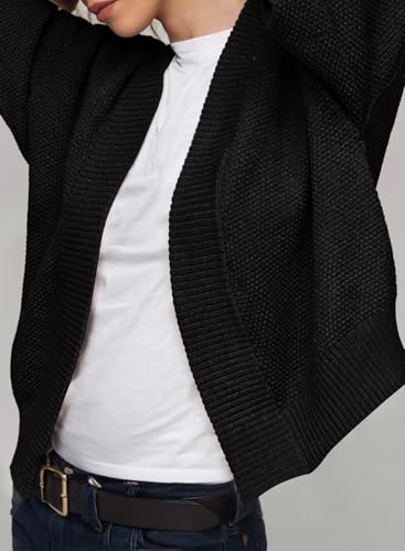Dokotoo Women's 2025 Trendy Casual Open Front Long Sleeve Chunky Warm Cardigan Sweater3