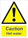 Seco Caution znak gorącej wody, 150 mm x 200 mm - samoprzylepny winyl