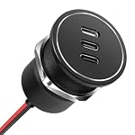 camperxlite – CamperXlite USB C Steckdose 12V 3-Port PD Aluminium(1PCS)
