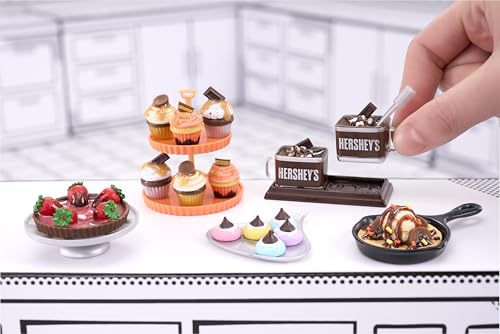 MGA's Miniverse Make It Mini Food - Brunch Multipack - Mini Przedmioty Hershey w Ukrytych Opakowaniach - DIY, Zabawa Żywicą, Repliki Jedzenia - dla Kolekcjonerów i Dzieci (8+), NIEJADALNE