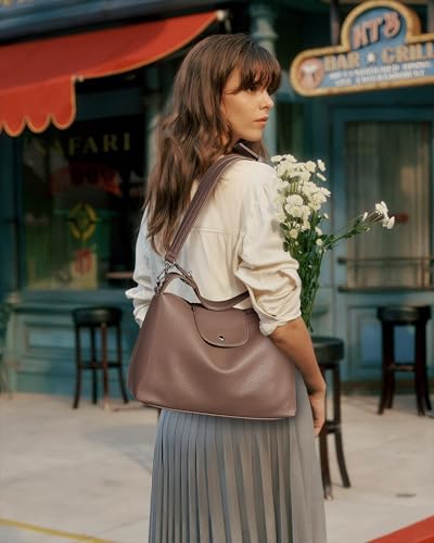 KALIDI Soft Vegan Leather Hobo Bag, Crossbody Purses Satchel for Women with Top Handle2