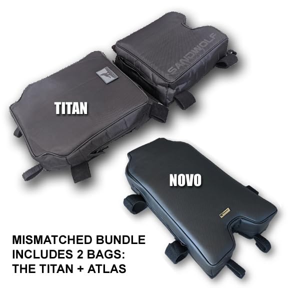Sandwolf 2 Pack MISMATCH for CanAm X3 Max Cargo Storage Bags, Titan + Atlas Bag Bundle, for 2019, 2020, 2021, 2022, 2023 & 2024