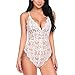 Anmain Fionda Pizzo Lingerie Donna Onesies Erotico Lingerie Tentazione Biancheria Intima Sexy Prospettiva Pigiama Completi Intimi Babydoll Underwear Invisible Fiore Canottiere