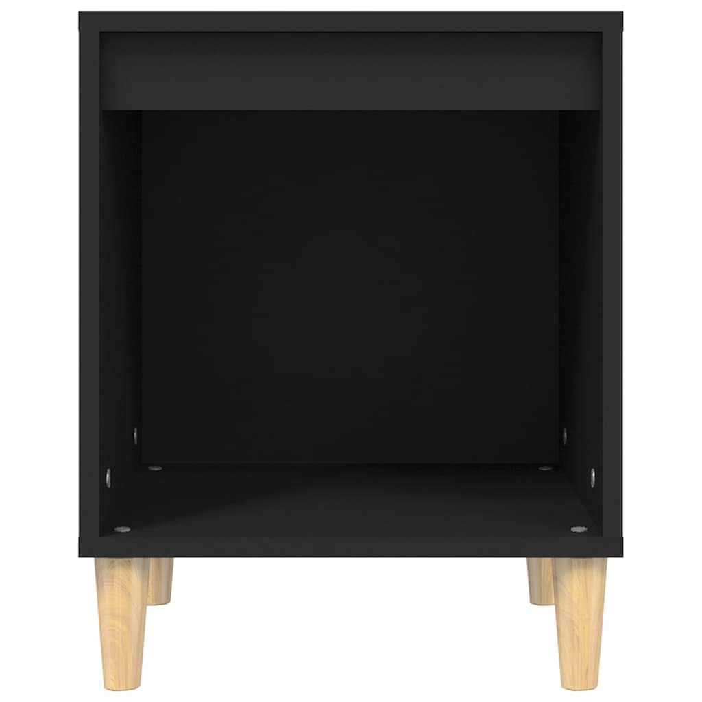 Stoliki nocne, 2 szt., czarny, materiał drewnopochodny, 40 x 35 x 50 cm, z szufladą, miejsce do przechowywania, sypialnia, stolik pomocniczy, komoda do salonu, pokoju dziecięcego, półka