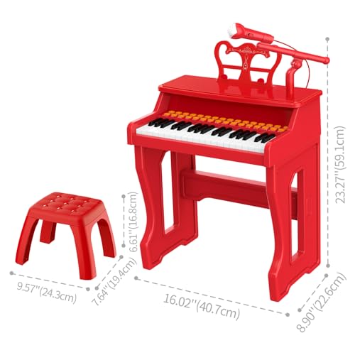 image for GAYUPLO Toy Pianos for Kids Ages 3-7 - Children's Musical Keyboard for
