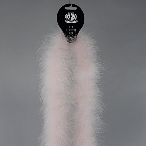 Zucker Marabou Boa Medium Weight Solid Color - Light Pink #TOP4