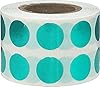 Metallic Green Circle Dot Stickers, 1/2" Inch, 1000 Labels per Roll - Ideal for Organizing, Decorating, Labeling and Crafting in Homes, Schools, and Office Use #3