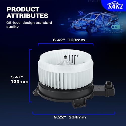 Image of 700260 HVAC Heater Blower Motor Assembly for 2013-2017 Honda Accord,2013-2015 Honda Civic,2012-2016 CR-V /2014-2017 Acura ILX,2015-2017 Acura RDX Replaces# 79310T0AA01, HO3126115, PM4038
