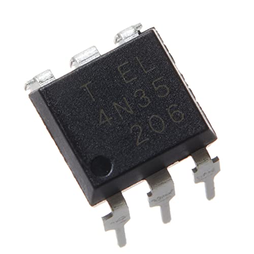Bridgold 10Pcs 4N35 35 Optocoupler Dc Input 1 Channel Trans With Base Dc Output, 100% Transfer Ratio，6Pins. #TOP3