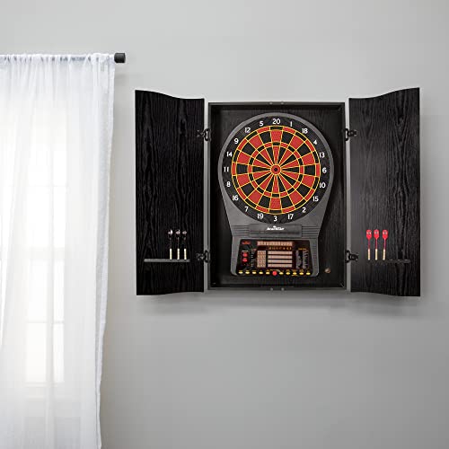 DMI Sports Black Dartboard Cabinet for Arachnid Electronic Dartboards (15.5) | Dartboard Not Included