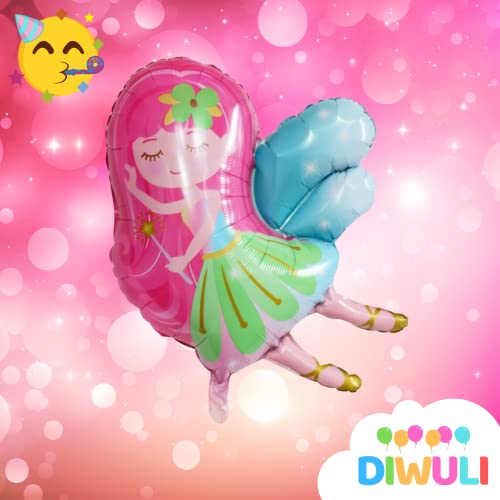 DIWULI Palloncino fata, Palloncino in Foil Carino