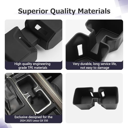 Portavasos para Lexus GX 550 2024-2026 de silicona miniatura 4