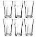 Produktbild Leonardo Rock Trink-Gläser, 6er Set, spülmaschinenfeste Longdrink-Gläser, Trink-Becher aus Glas im klassischen Stil, Getränke-Set, 340 ml, 013381