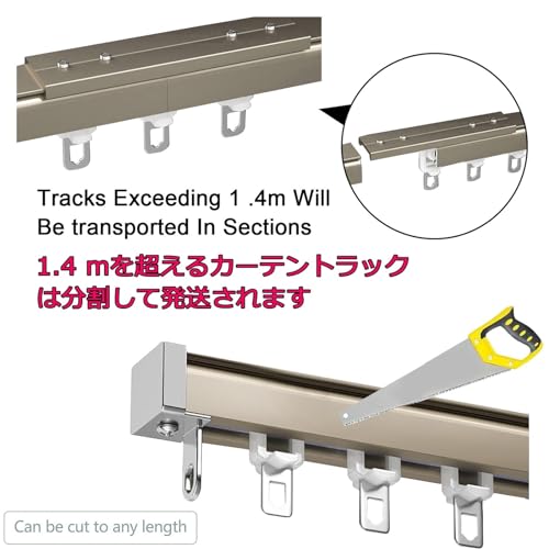 Rails à rideaux robustes double rangée pour cloisons de pièces