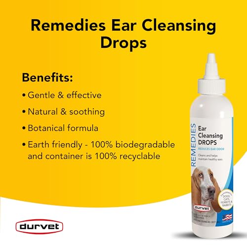 Image of Durvet 011-51118 Naturals Ear Cleansing Drops, 8 Ounce