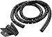 Produktbild TPFNet Premium Spiral Kabelschlauch Kabelbündel-Schlauch mit Einziehhilfe, Kabelorganisation, Spiralförmiger Schlauch zum bündeln von Kabeln bei PC, TV, HiFi-Anlage - 20mm Durchmesser, Schwarz, 5m