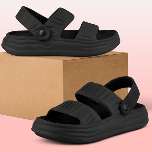 Image of TieFit Extra Soft Cushion Arch Fit Support Comfortable Adjustable Ankle Strap Outdoor Daily Use Sandal Slide For Men
