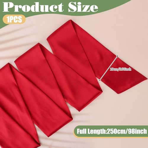 Satin Belt Women Dress Sash 98.43 Inch Long Silk Sash Bridal Waist Belt for Party Costume Accessories2