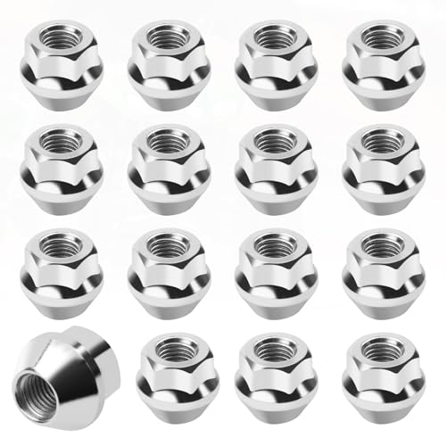 Image of Generic 16-PC Set, 10mm x 1.25mm Stainless Steel Hex Lug Nuts for BOMBARDIER Outlander, ARCTIC CAT, CAN-AM Defender, HONDA RANCHER, HONDA TRX
