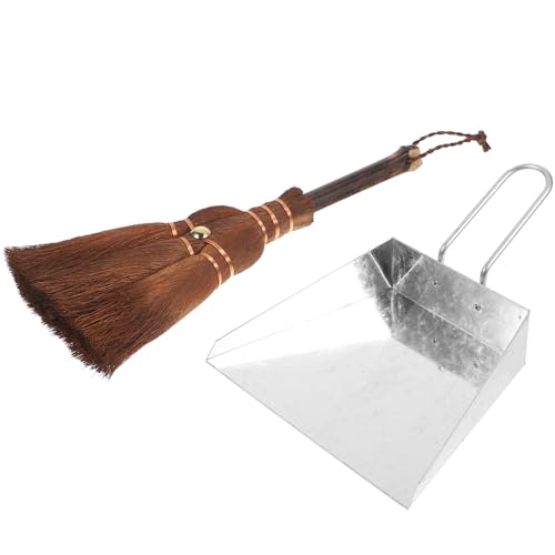 WEKADRIN 多機能ちりとり 素材 環境に優しい 設計 ペットケージや家用に 短柄ほうき付き 掃除便利グッズ